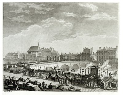 The Triumph of Voltaire, 11th July 1791, engraved by Pierre Gabriel Berthault (1737-1831) by Jean Louis the Younger Prieur